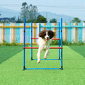 Dog Agility Training Equipment 7 PCS Set W/ Hurdles 2 Tunnels Jump Ring