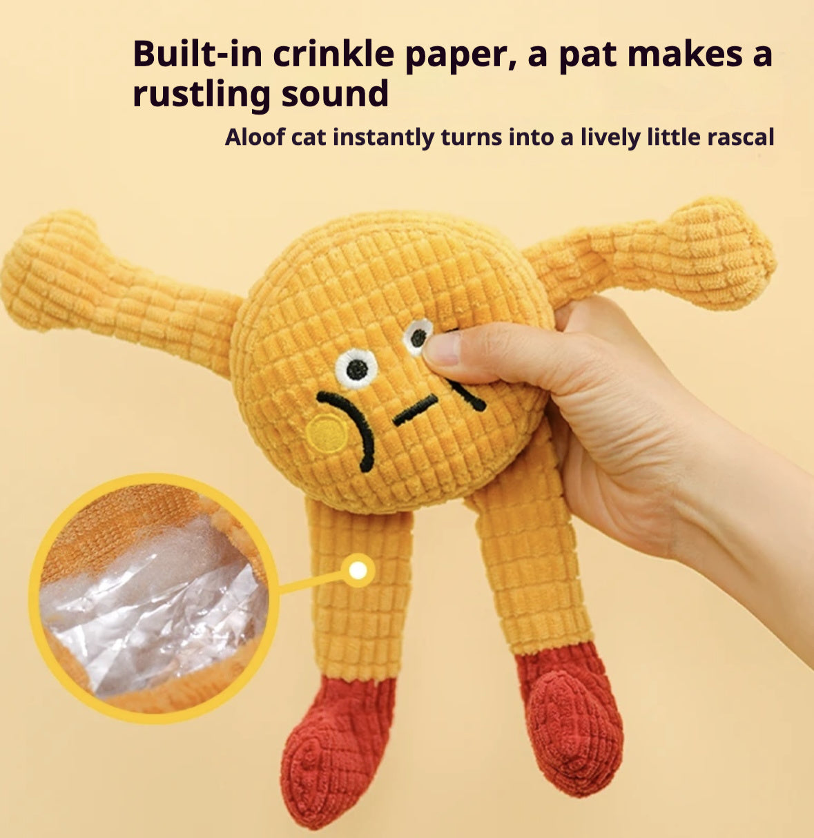 Adorable Squeaky Catnip Toys For Your Cat Or Dog, Perfect For Solo Play, Tough Enough To Chew, Great For Teeth Grinding And Keeping Teeth Clean.